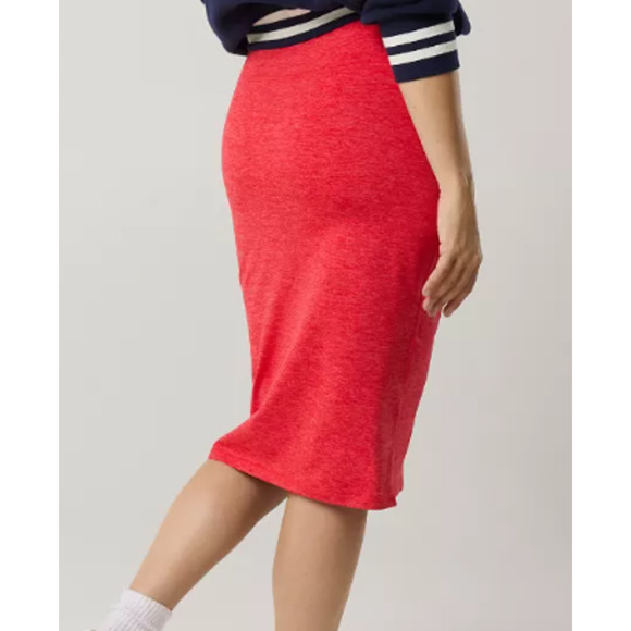 Offline By Aerie Red The Hugger Midi Skirt - Size Small - Picture 4 of 8